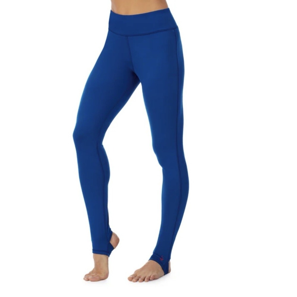 Cuddl Duds High-Waisted Leggings Far-Infrared Enhance XS Blue Outdoors Layering